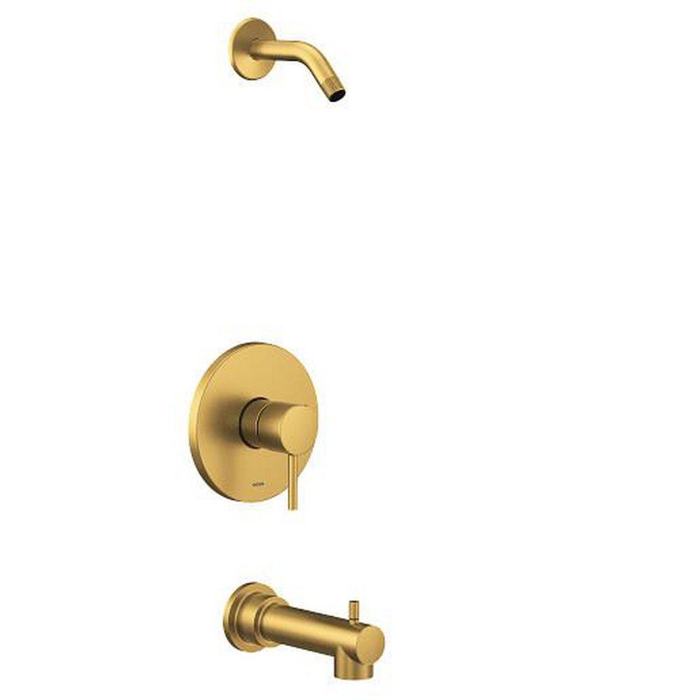 Moen Brushed Gold Single Handle Bathtub & Shower Faucet  (Trim Only) 