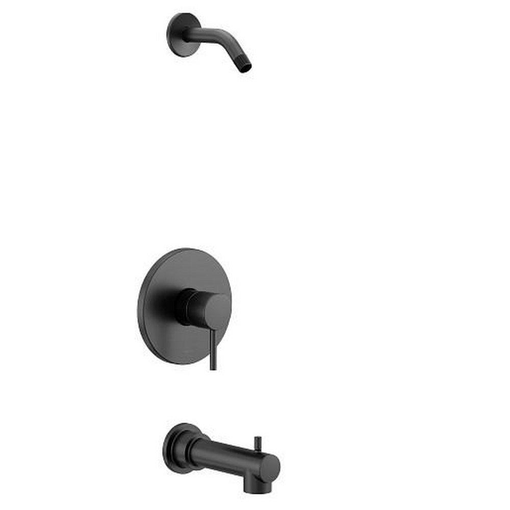 Moen Matte Black Single Handle Bathtub & Shower Faucet  (Trim Only) 