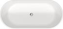 63 x 27-1/2 in. Freestanding Bathtub Center Drain in White