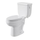 1.1 gpf/1.6 gpf Dual Flush Elongated Two Piece Toilet in White 