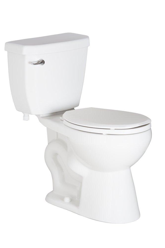 1.6 gpf Elongated Two Piece Toilet in White 