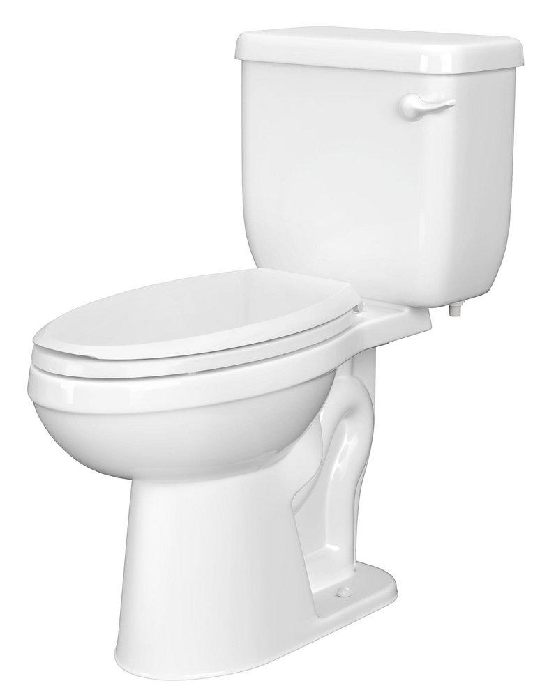 1.28 gpf Elongated Two Piece Toilet in White | PROFLO® | Ferguson