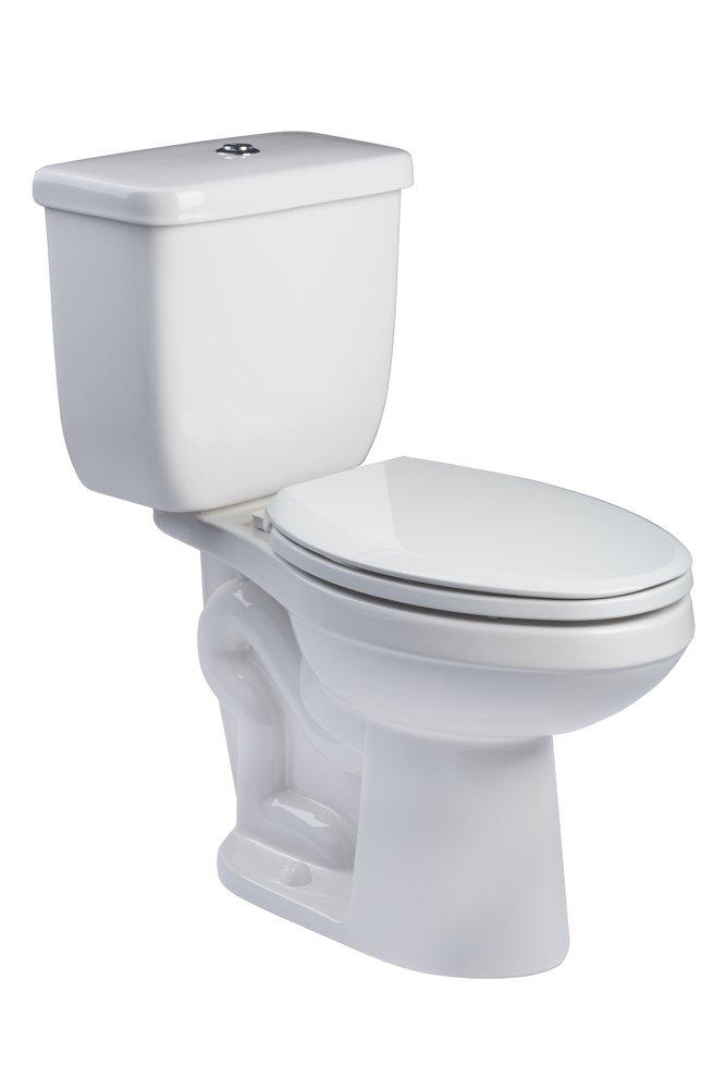 1.1 gpf/1.6 gpf Dual Flush Elongated Two Piece Toilet in White 