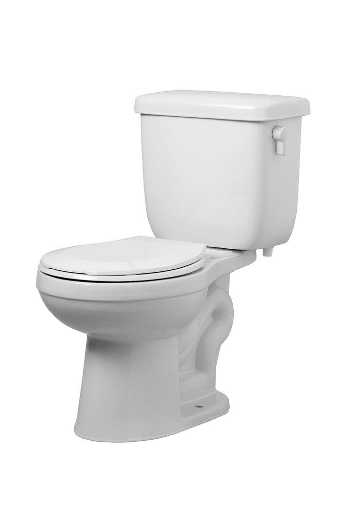 1.1 gpf/1.6 gpf Dual Flush Round Two Piece Toilet in White 