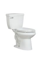 1.28 gpf Elongated Two Piece Toilet in White with 10 in. Rough-In with Left-Hand Trip Lever