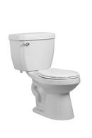 1.28 gpf Round Front Two Piece Toilet in White with 14 in. Rough-In with Left-Hand Trip Lever
