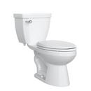 1.28 gpf Elongated Two Piece Toilet in White with 14 in. Rough-In with Left-Hand Trip Lever