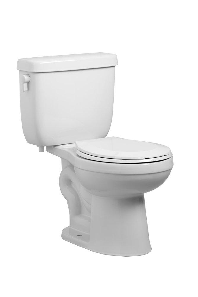 1.1 gpf/1.6 gpf Dual Flush Round Two Piece Toilet in White 