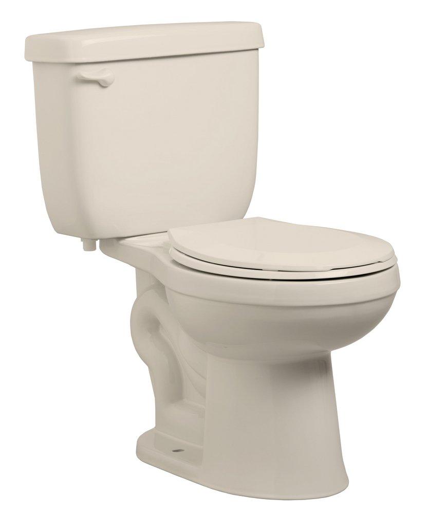 1.28 gpf Elongated Two Piece Toilet in Biscuit with 10 in. Rough-In 