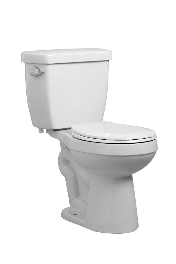 1.6 gpf Round Two Piece Toilet in White 
