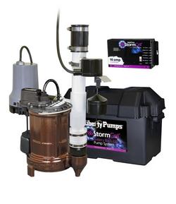1/3 HP Pre-Assembled Primary Pump & Battery Back-Up System with Cast Iron Pump