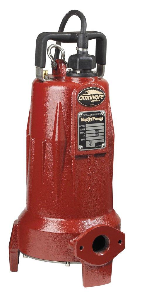 Liberty Pumps 2 hp 208/230V 3-phase Submersible Grinder Pump with 35 ft. Cord 