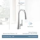 Moen Spot Resist&trade; Stainless Single Handle Pull Down Kitchen Faucet 