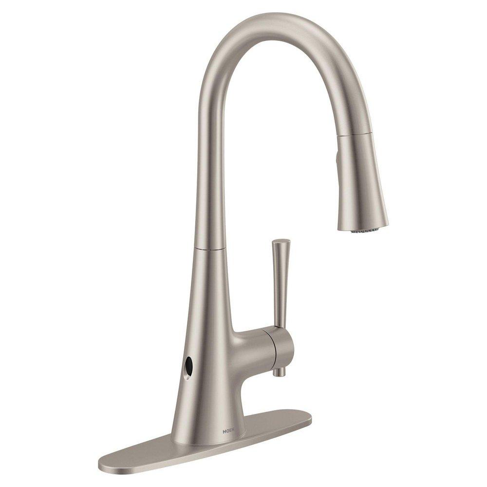 Moen Spot Resist&trade; Stainless Single Handle Pull Down Kitchen Faucet 