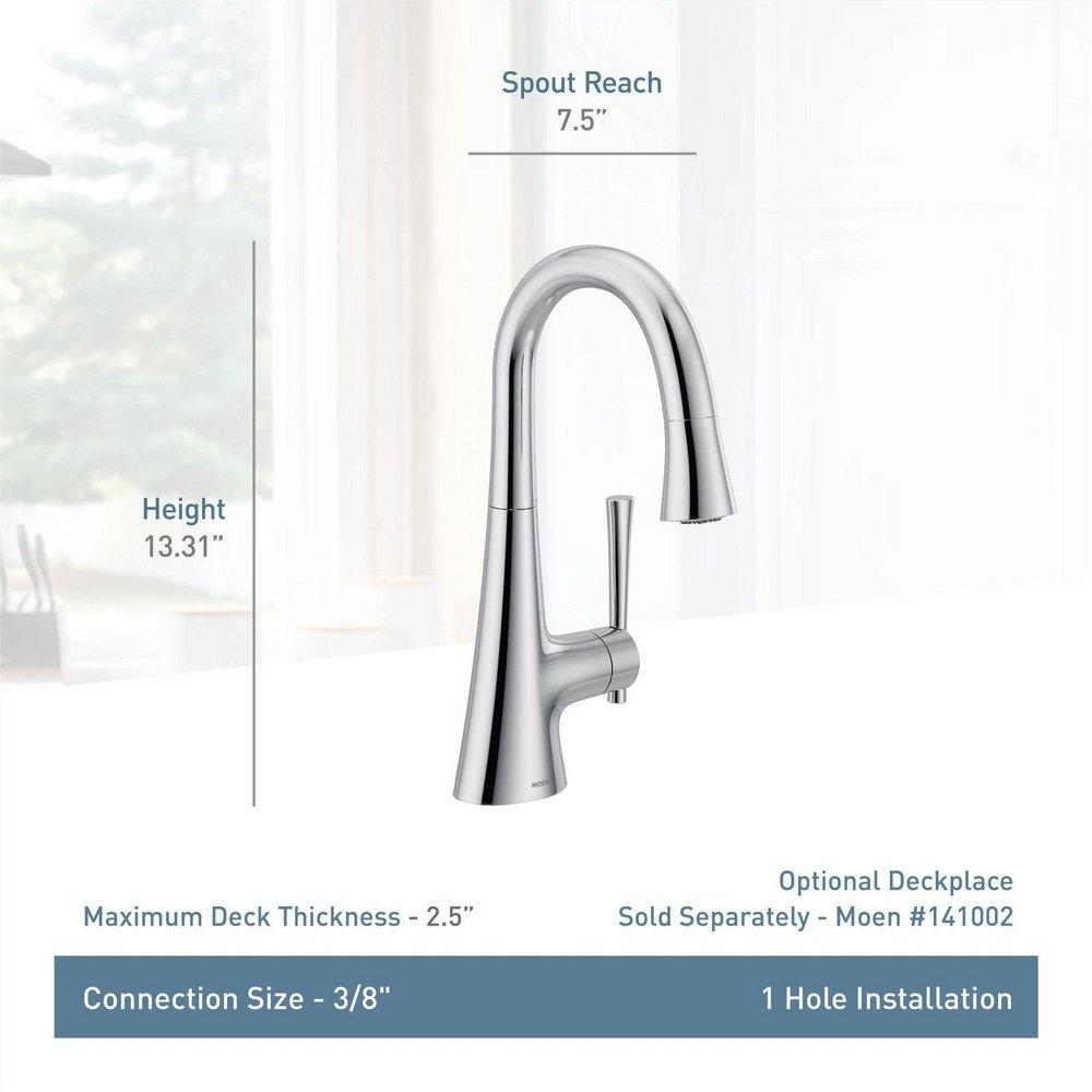 Moen Spot Resist Stainless Single Handle Lever Bar Faucet 