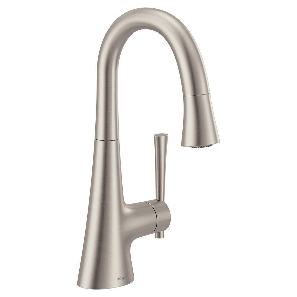 Moen Spot Resist Stainless Single Handle Lever Bar Faucet 