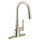 Moen Polished Nickel Single Handle Pull Down Kitchen Faucet 
