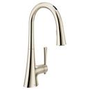 Moen Polished Nickel Single Handle Pull Down Kitchen Faucet 