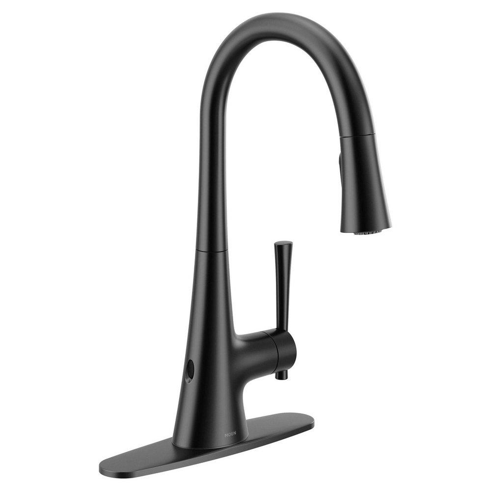 Moen Matte Black Single Handle Pull Down Kitchen Faucet 