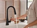 Moen Matte Black Single Handle Pull Down Kitchen Faucet 