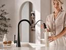 Moen Matte Black Single Handle Pull Down Kitchen Faucet 