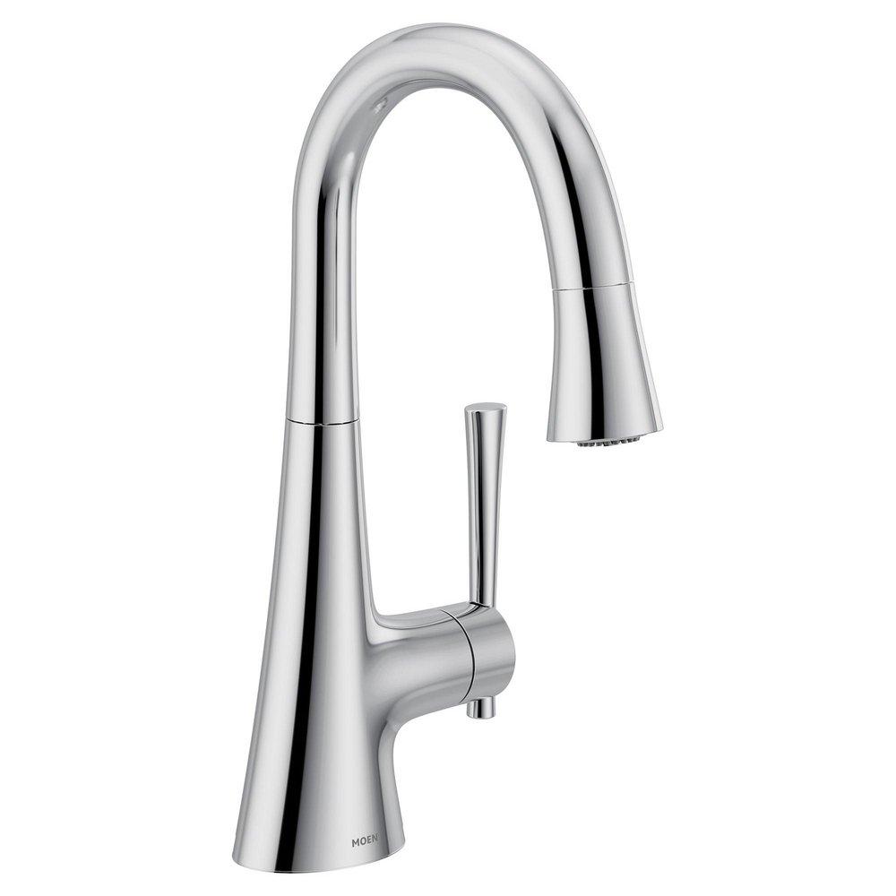 CHROME ONE HANDLE HIGH ARC BAR FAUCET 