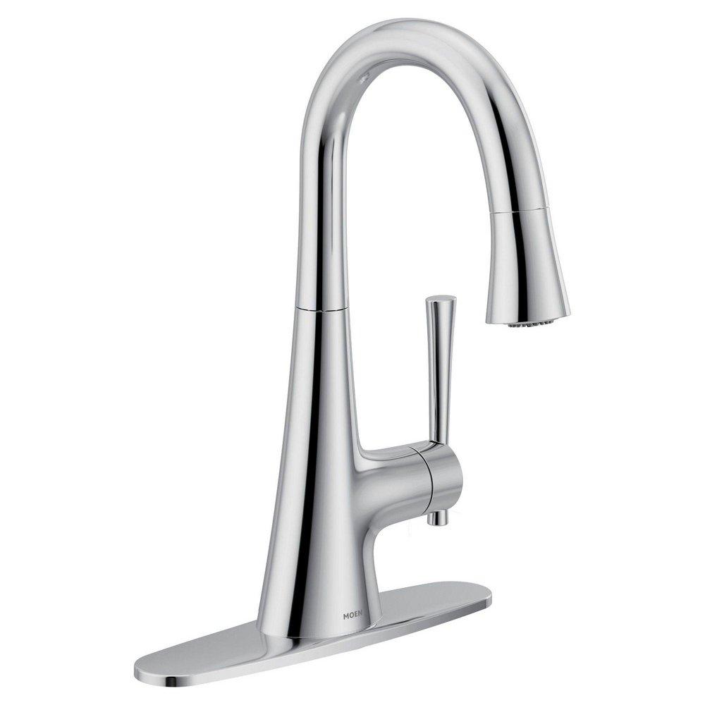 CHROME ONE HANDLE HIGH ARC BAR FAUCET 