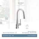 CHROME ONE HANDLE HIGH ARC PULLDOWN KITCHEN FAUCET 