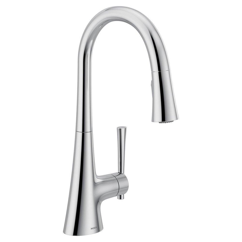 Moen Chrome Single Handle Pull Down Kitchen Faucet 