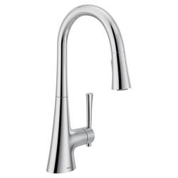 Single Handle Pull Down Kitchen Faucet in Chrome