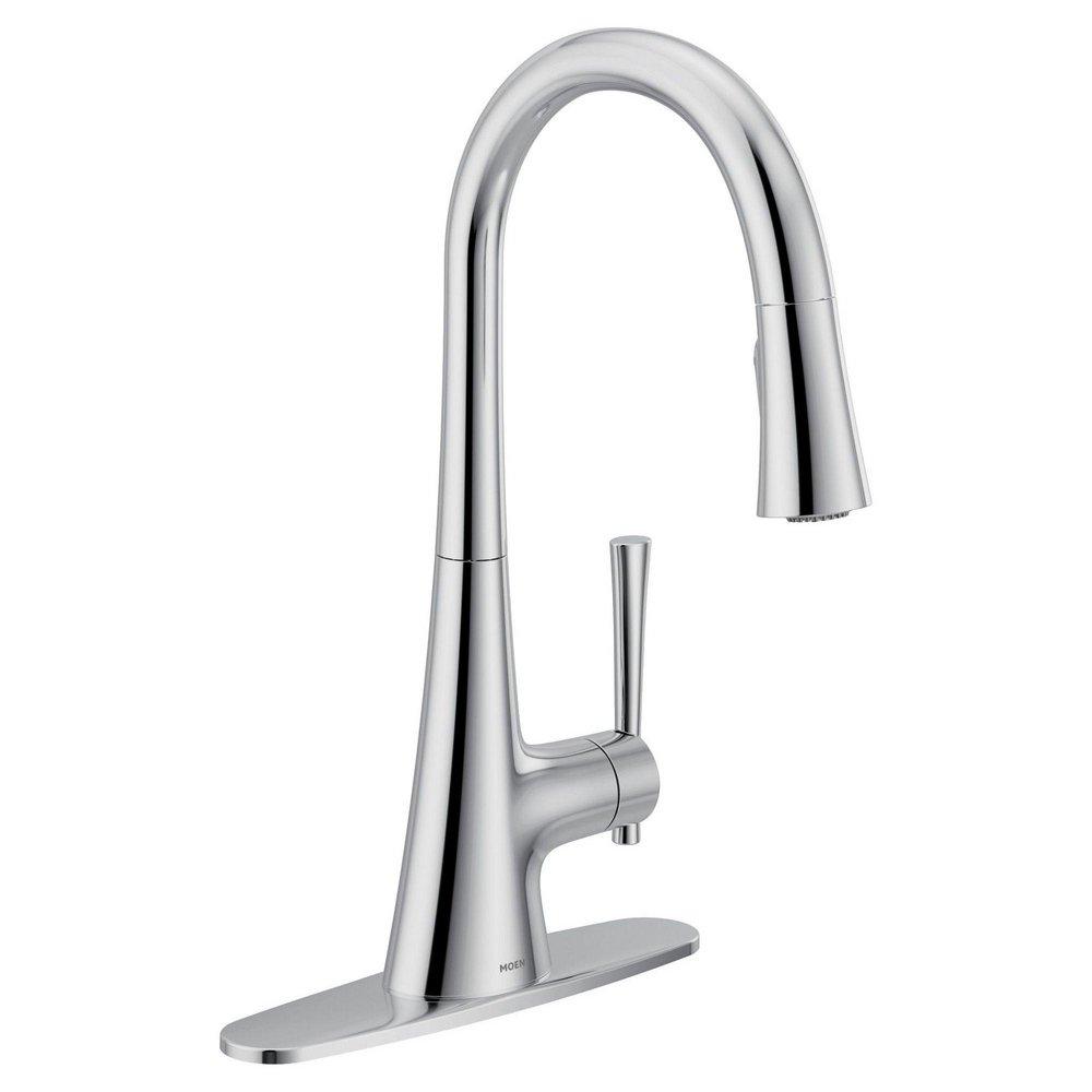 Moen Chrome Single Handle Pull Down Kitchen Faucet 