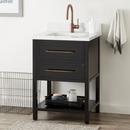 Signature Hardware Black 24 in. Floor Mount Vanity 