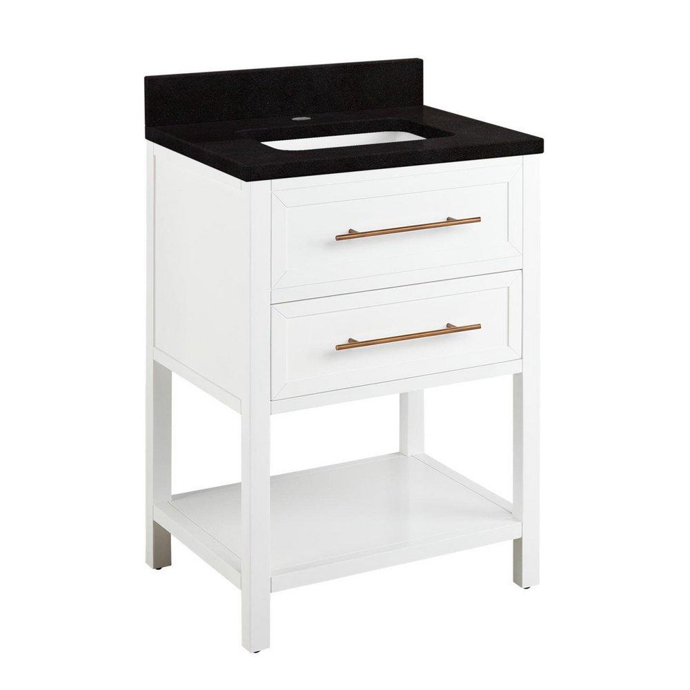 Signature Hardware Bright White 24 in. Floor Mount Vanity 