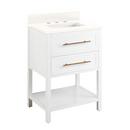 Signature Hardware Bright White 24 in. Floor Mount Vanity 