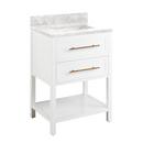 24 in. Floor Mount Vanity in White