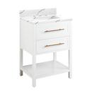 24 in. Floor Mount Vanity in White