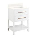 Signature Hardware Bright White 24 in. Floor Mount Vanity 