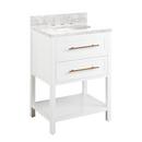 Signature Hardware Bright White 24 in. Floor Mount Vanity 