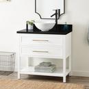 36 in. Floor Mount Vanity in White