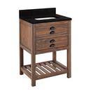 24 in. Floor Mount Vanity in Farmhouse Brown