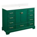 Signature Hardware Emerald Green 48 in. Floor Mount Vanity 
