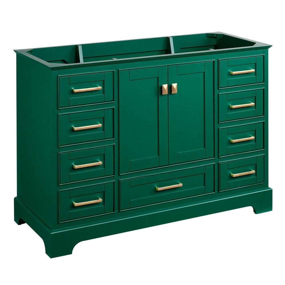 Signature Hardware Emerald Green 48 in. Floor Mount Vanity 