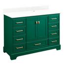 Signature Hardware Emerald Green 48 in. Floor Mount Vanity 