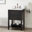 Signature Hardware Black 24 in. Floor Mount Vanity 