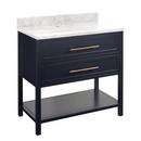 36 in. Floor Mount Vanity in Midnight Navy Blue