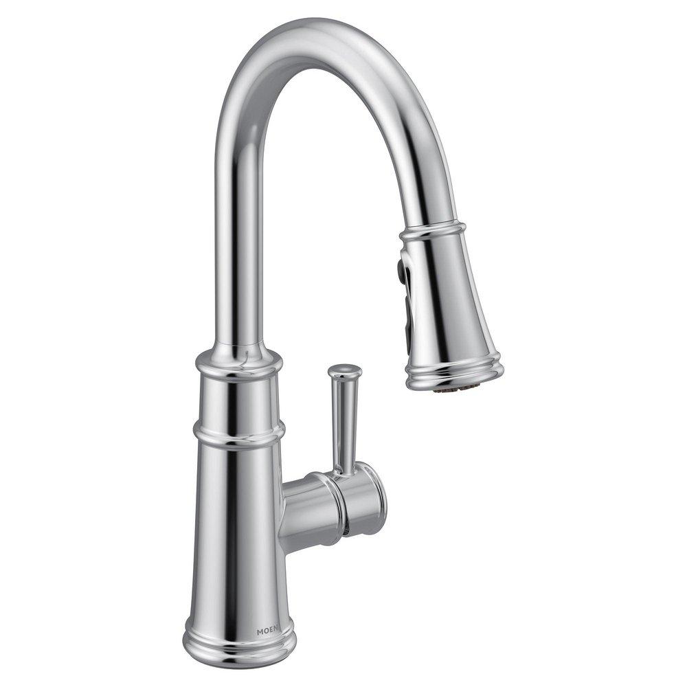 Moen Chrome Single Handle Pull Down Kitchen Faucet 