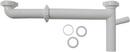 1-1/2'' &times; 16'' Plastic Telescopic Waste with 1/2'' Dishwasher Branch & Poly Washers 