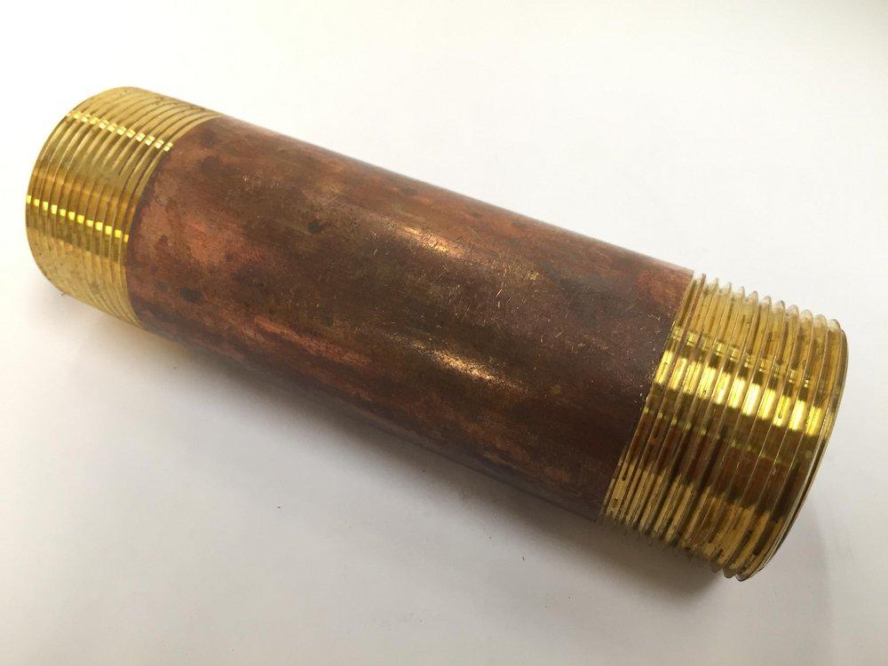 *CVR* 0122336 PIPE NIPPLE RED BRASS 11/2 X 6 LONG NL 1/BG 