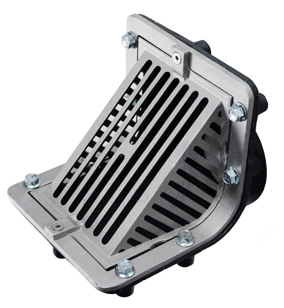 *CVR* 3 IN FIP SCUPPER DRAIN WITH ANGLE AL GRATE 