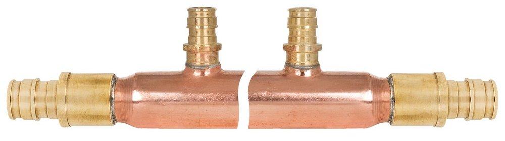 Sioux Chief PEX Expansion Copper Reducing Manifold with 6 Outlet 